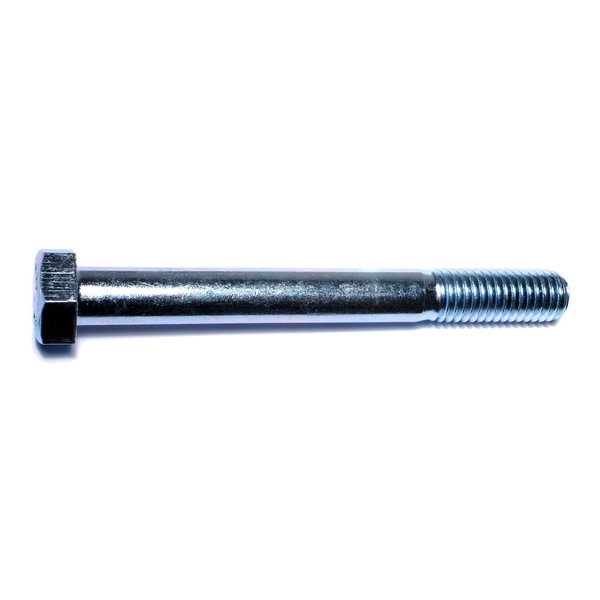 Midwest Fastener Grade 2, 1/2"-13 Hex Head Cap Screw, Zinc Plated Steel, 4-1/2 in L, 25 PK 00110